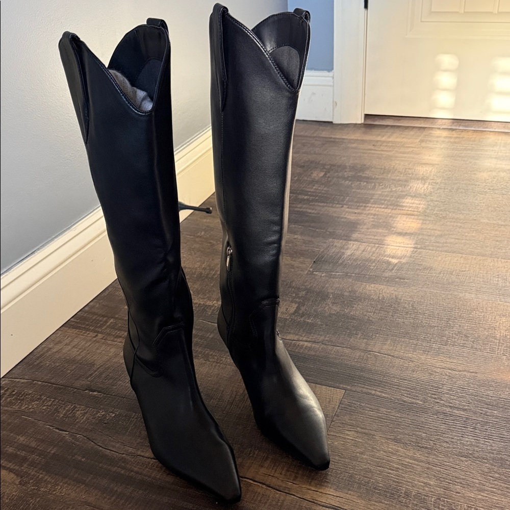 Elegant Black Knee High Women's Boots